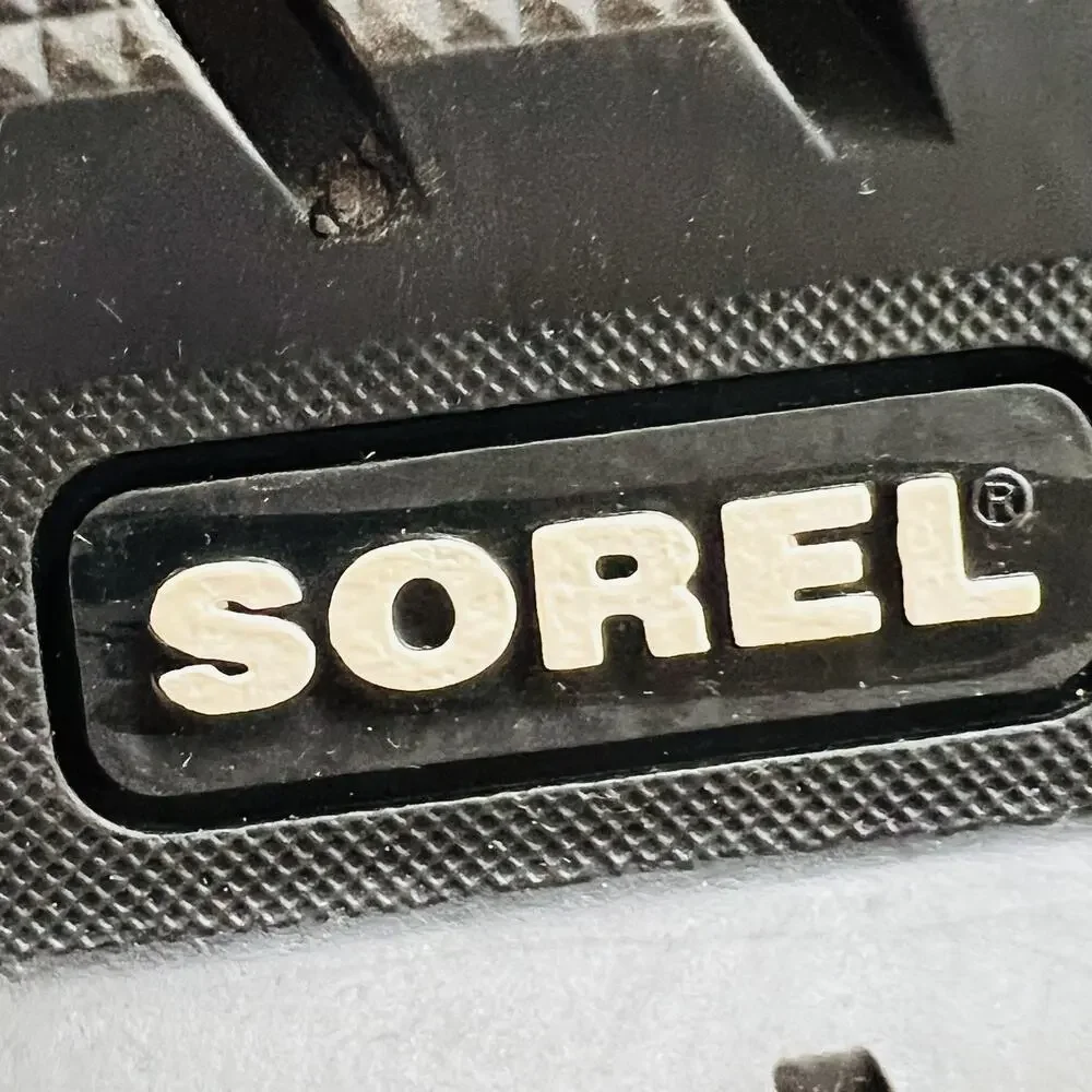 Sorel Boots Boys Girls 5 Black Mid Calf Hook & Loop Waterproof Snow Winter Shoes